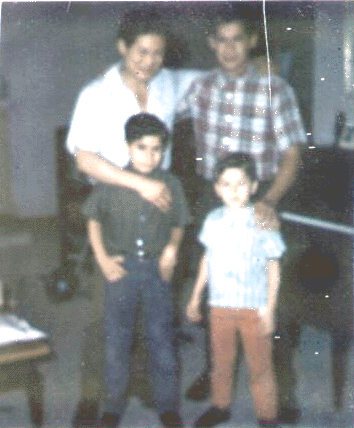 James Y Lee with the Macias family in Oakland California